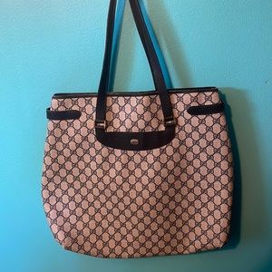Gucci Blue Tote Bag- with wear